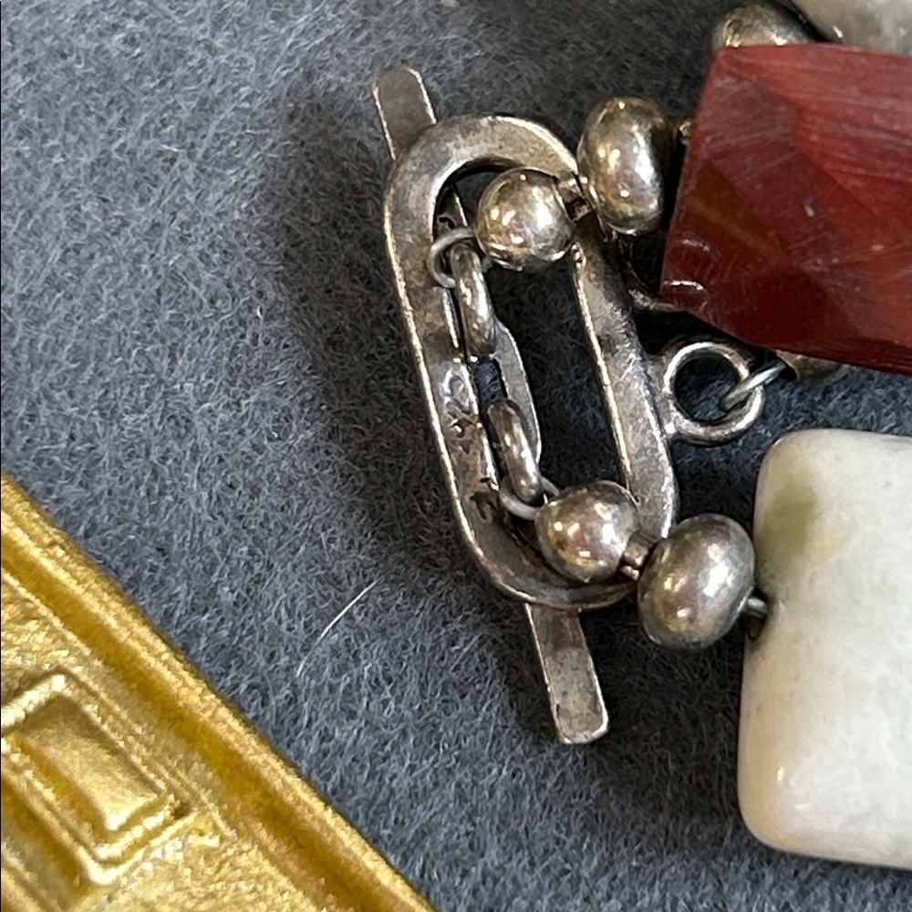 Multicolor 925 Sterling and Gemstone Necklace - Picture 7 of 9